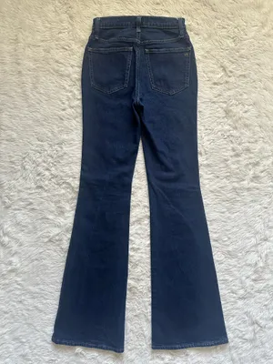 Madewell Jeans Skinny Flare in Rinse Wash High Rise Dark Wash Indigo Sz 24 thumbnail 5
