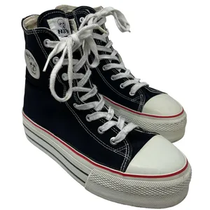 Vintage Y2K Nana Black Platform Sneakers Women’s Size 9 Goth Grunge thumbnail 1