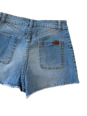 ROXY Women’s Buttonfly Denim Shorts Size 28 thumbnail 3