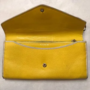 Coach Yellow Rouge Leather Wristlet thumbnail 3