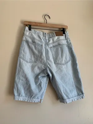 Madewell Light Blue Denim Bermuda Shorts Women Size 27 Perfect Vintage Jean thumbnail 3