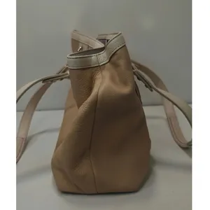 Vintage cream and white Coach shoulder bag #19044 thumbnail 4