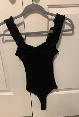 Hazel Boutique Black Wild Fox Bodysuit. thumbnail 2