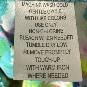 Allison Taylor Water Color Abstract Crinkle Top Size Medium Color Block‎ thumbnail 16