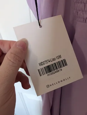 NWT Hello Molly Smile Back At Me Mini Dress W6/Medium Lilac thumbnail 8