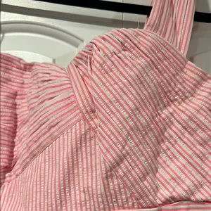 Lilly Pulitzer Addison‎ one shoulder Pink seersucker Sundress 12 thumbnail 4