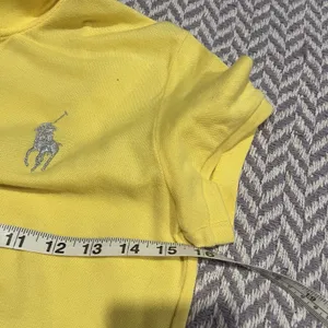 Ralph Lauren Golf Women’s Stretch Polo Shirt Yellow Silver Big Pony Size Small thumbnail 6