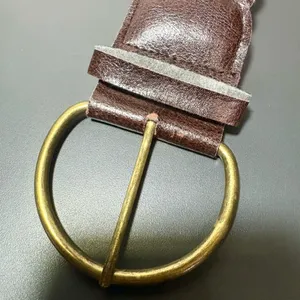 Brown Braided Belt with Gold Buckle thumbnail 4