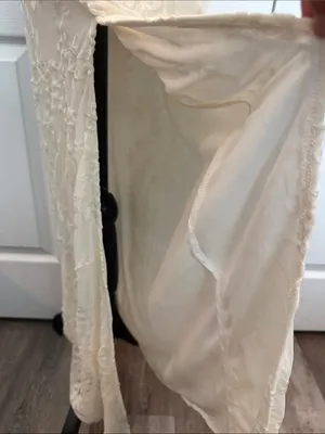 Altar'd State Ivory Embroidered Maxi Skirt thumbnail 6