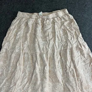 Japana Women Tan Pebble Print Tiered Maxi Skirt Elastic Waist L Cottagecore thumbnail 9
