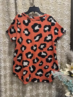 Hemish USA. Wrap V-neck and leopard print. Size L. thumbnail 4