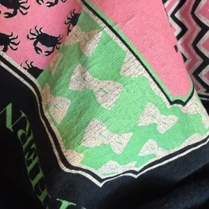 Simply Southern Womens Tee Sz‎ M Navy Blue Tie That Binds Us Preppy Crabs Whales thumbnail 6