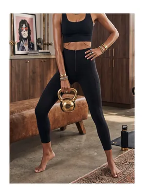Lululemon ✵ Align High Rise Zip Front Nulu Cropped Pant 25" ✵ Black ✵ 6 W5FMES thumbnail 2