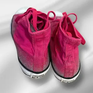 Converse All Star Pink‎ Metallic High Top Athletic Shoes thumbnail 3