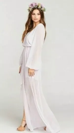 Show Me Your MuMu White Jocelyn Maxi Dress Size Small thumbnail 3