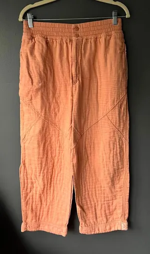 Free People Movement Women's Casual Orange Elastic Waist Pants thumbnail 1