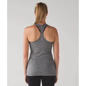 Lululemon Cool Racerback Tank Womens Size 4 Gray Space Dye Yoga Athletic Luon thumbnail 2