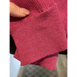 Monrow Magenta Ribbed Sweater Size Small Pink thumbnail 6