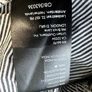 Free People We the Free Happy Hour Oxford Shirt Button Up Relaxed Stripe Gray XS thumbnail 5