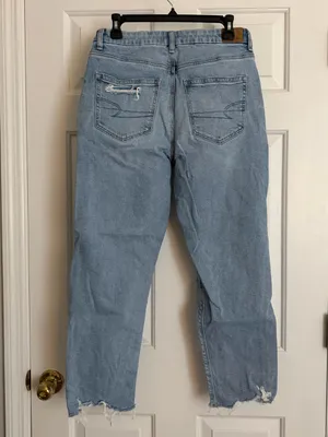 American Eagle Blue Ripped Jeans thumbnail 2