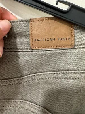 American Eagle Mom Jeans - Gray High-Rise Denim 4L thumbnail 4