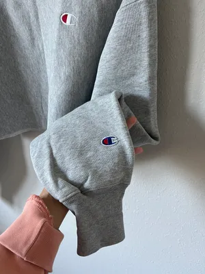 Champion Cropped Crew Neck Sweatshirt thumbnail 3