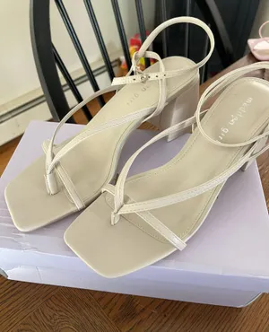 Madden Girl Cream Heels thumbnail 1