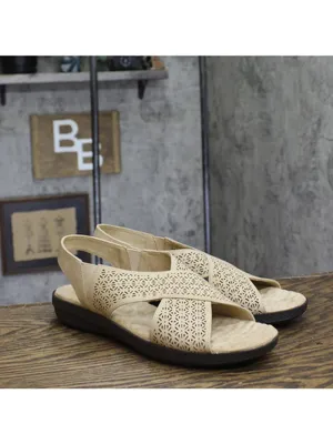 NWT Easy Street Claudia Slingback Sandals Comfort Wave CLAUD Sand Brown 11M thumbnail 2