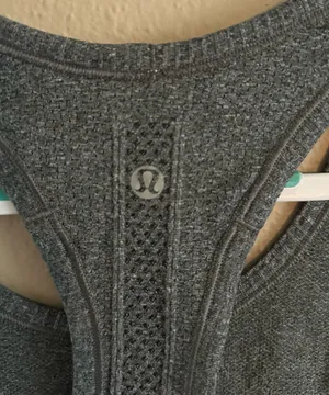 Lululemon Swiftly Tech Racerback Tank Top Heathered Grey "Run For Cheese" - Size 6 thumbnail 3