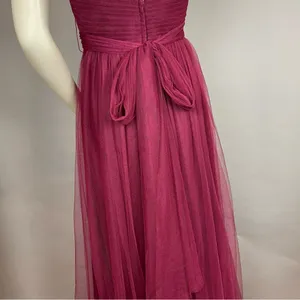 Jenny Yoo‎ Formal Dress Prom Tulle Bridesmaid Size 4 Wine Hollywood Gown Classic thumbnail 12
