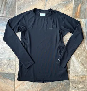 Columbia Omni-Wick Black Long Sleeve Base Layer Shirt Crew Neck Women’s Medium M thumbnail 1