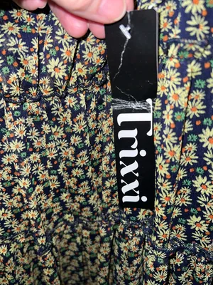 Trixxi Black Floral Tiered Spaghetti Strap Mini Dress 0412263 thumbnail 3