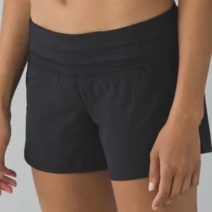 Lululemon Run Times Short 4-way Stretch 4" Black thumbnail 1