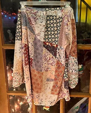 Boho top . New Directions brand. Size small thumbnail 3