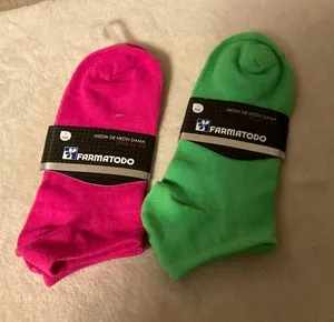 Primark Neon Pink & Neon Green Low Cut Ankle Socks - Pack of 2 thumbnail 1