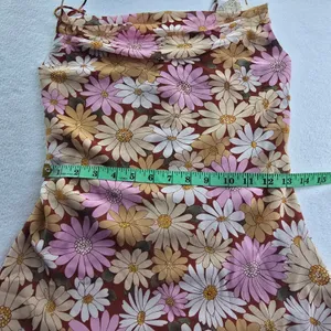 Altar'd State NWT Zaylie‎ Marsala Floral Cowl Neck Mini Slip Dress Small thumbnail 6