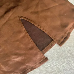 Brown Satin Mini Skirt Size XS thumbnail 3