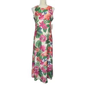 Willow Glenn Floral Sleeveless Maxi Dress Women’s Size M Hourglass Colorful thumbnail 3