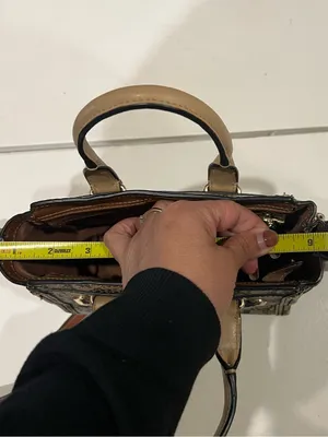 Coach Beige/Black Python Embossed Leather Swagger small tote thumbnail 8