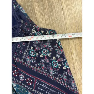 Altar’d State Boho Patchwork Floral Lace Tank Top Flowy Size Medium thumbnail 5