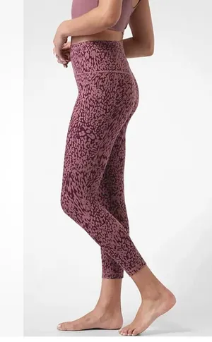 Athleta Womens Salutation Stash Pocket II Printed 7/8 Tight Tawny Rose SIZE 3X thumbnail 1