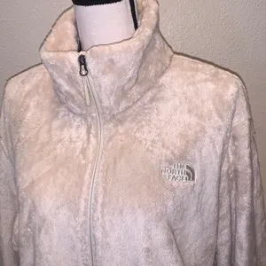 The North Face Osito Full Zip Up Fleece Sweatshirt Vintage White thumbnail 2