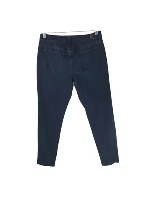 Simply Vera Wang Womens Skinny Jeans Mid Rise Stretch Pockets Dark Wash Denim 8 thumbnail 2