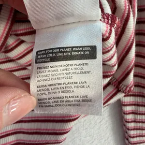 Y2K Style Levis Large‎ Top Long Sleeve Striped Ribbed Knit Essential Crew Neck thumbnail 8