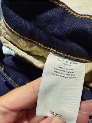 Rag & bone Casey High-Rise Dark Blue Flare Jeans 24 thumbnail 9