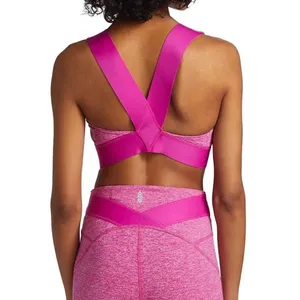 NWOT FP Movement by Free People Just Breathe Sports Bra in Hibiscus Pink Sz M thumbnail 9