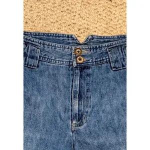 Vintage 90s White Stag Blue Denim Jorts Cargo Utility Shorts V-Notch Waistband thumbnail 7
