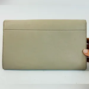 Kate Spade Cali Cedar Street Crisp Linen Leather Crossbody Clutch Bag NO STRAP thumbnail 5