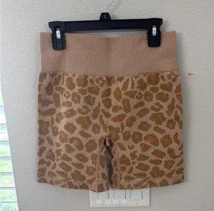 Marshalls Tan Leopard Print Bike Shorts thumbnail 1
