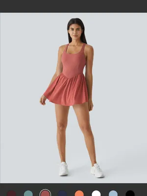 Halara Breezeful™ Corset 2-in-1 Pocket Mini Quick Dry Flowy Pickleball Active thumbnail 7